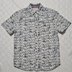 Men's Shark Pattern Casual Shirt